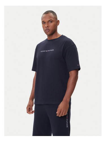 Tommy Hilfiger Тишърт UM0UM03685 Тъмносин Regular Fit