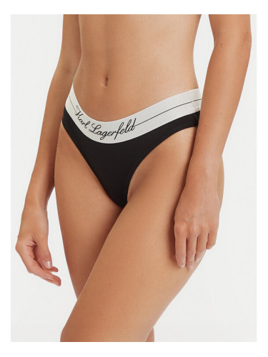KARL LAGERFELD Класически дамски бикини A1W47094 Черен