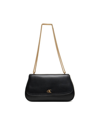 Calvin Klein Дамска чанта Ck Convertible Chain Medium Bag LV04F3171G Черен