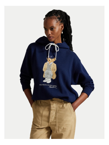 Polo Ralph Lauren Суитшърт 211971757001 Тъмносин Relaxed Fit