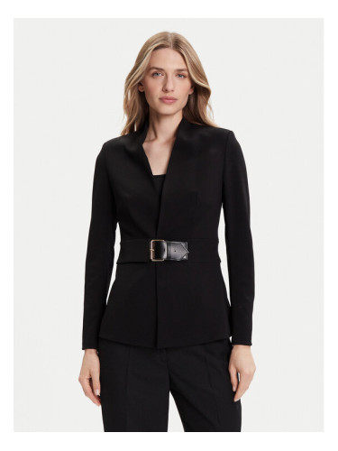 Rinascimento Сако CFC0126214003 Черен Slim Fit