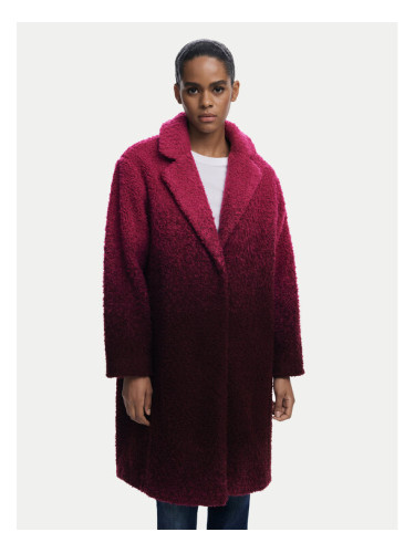 Desigual Зимно палто Icecream 25WWEW64 Розов Relaxed Fit