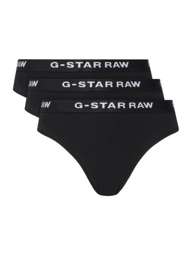 G-Star Raw Комплект 3 чифта класически бикини D23775-D516 Черен