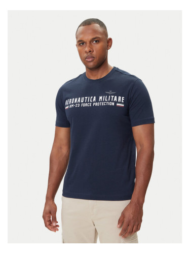Aeronautica Militare Тишърт 252TS1942UJ00538 Тъмносин Regular Fit