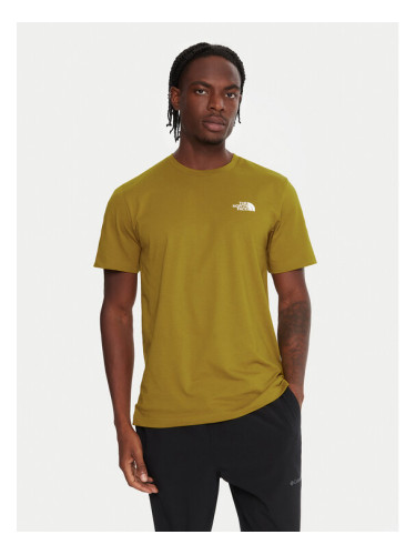 The North Face Тишърт Simple Dome NF0A87NG Жълт Regular Fit