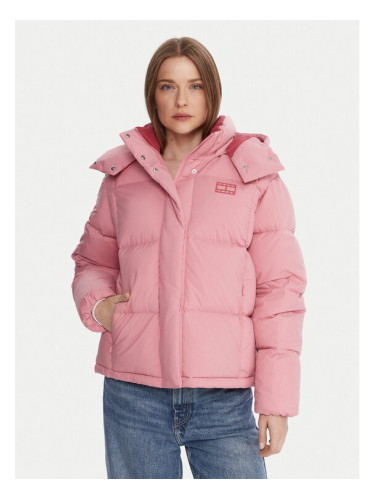 Tommy Jeans Пухено яке Alaska DW0DW21623 Розов Relaxed Fit