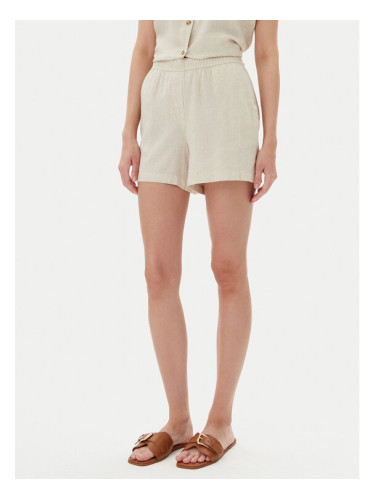 Vero Moda Шорти от плат Thea 10333804 Бежов Loose Fit