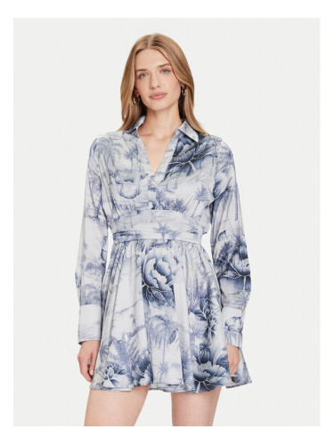 Guess Коктейлна рокля W5YK00 WF1T2 Син Regular Fit