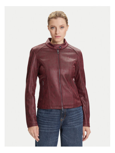Desigual Яке от имитация на кожа Basic 25WWEW43 Бордо Regular Fit