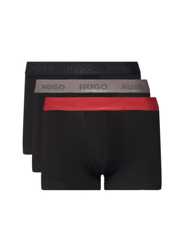 HUGO Комплект 3 чифта боксерки 50532611 Черен