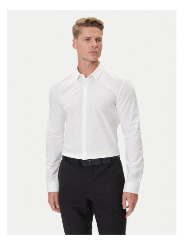 HUGO Риза Ero3 50475678 Бял Extra Slim Fit
