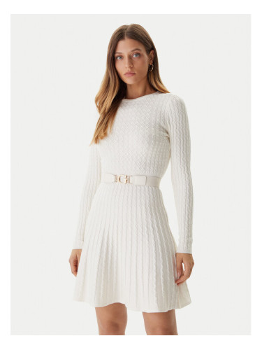 Guess Плетена рокля W5BK68 Z2YJ2 Екрю Slim Fit