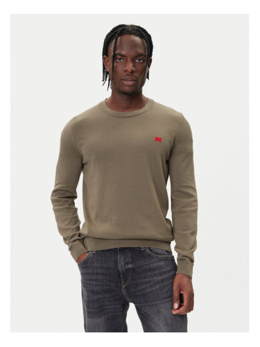 HUGO Пуловер San Cassius-C1 50475083 Бежов Regular Fit