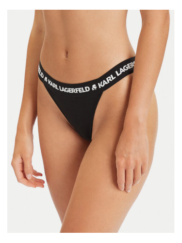 KARL LAGERFELD Дамски бикини тип бразилиана A1W47011 Черен
