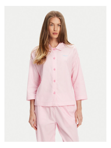 United Colors Of Benetton Тениска на пижама 4QFZ3M00A Розов Regular Fit