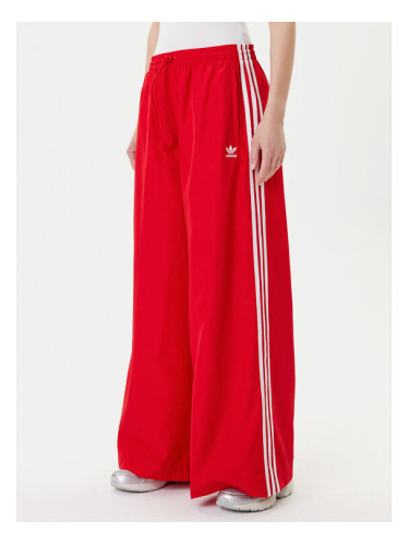 adidas Долнище анцуг adicolor Firebird JD3388 Червен Loose Fit