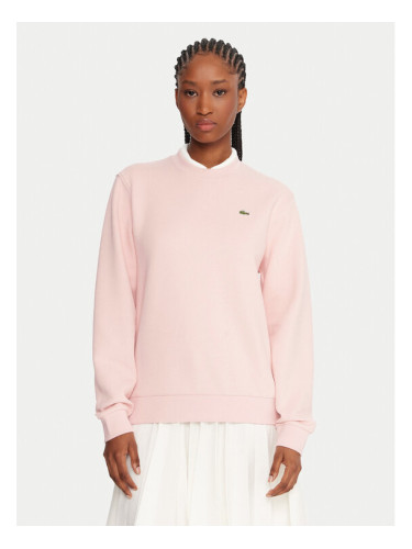 Lacoste Суитшърт SF5245 Розов Relaxed Fit