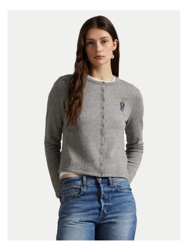 Polo Ralph Lauren Кардиган 211955298003 Сив Slim Fit