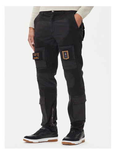Aeronautica Militare Текстилни панталони 252PA1664UCT04241 Черен Regular Fit