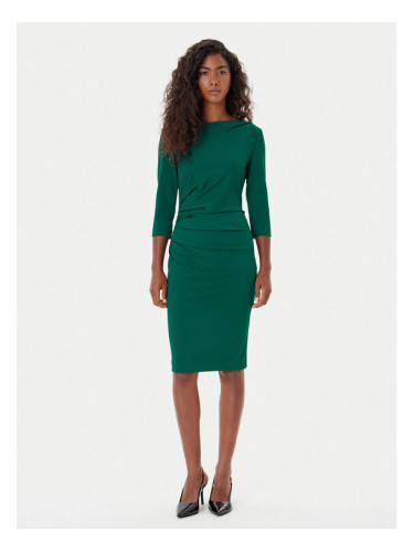 Rinascimento Коктейлна рокля CFC0126154003 Зелен Slim Fit