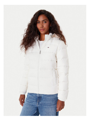 Tommy Jeans Пухено яке Basic DW0DW18312 Бял Slim Fit