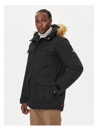 Hunter Парка Angus HARM0018252 Черен Regular Fit