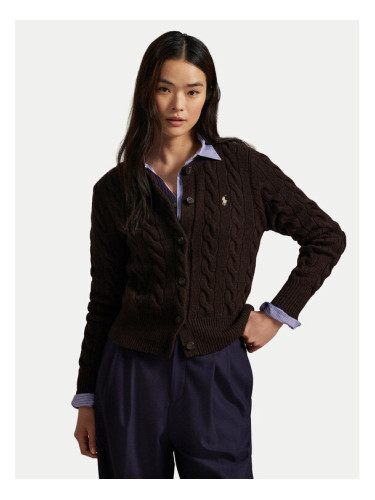 Polo Ralph Lauren Кардиган 211972104007 Кафяв Slim Fit