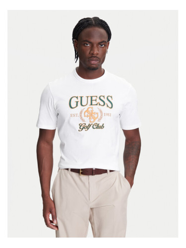 Guess Тишърт M5YI22 K8FQ4 Бял Regular Fit