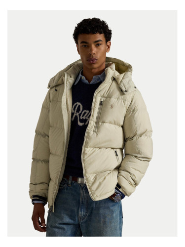 Polo Ralph Lauren Пухено яке 710968278007 Екрю Regular Fit