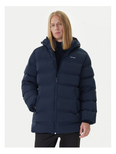 Calvin Klein Пухено яке LV04LD516G Син Regular Fit