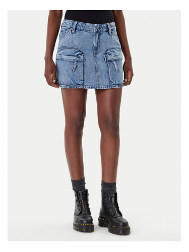 G-Star Raw Дънкова пола D27703-D536 Син Regular Fit