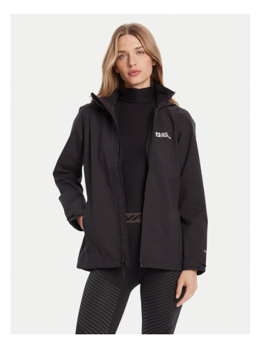 Jack Wolfskin Outdoor яке Trailtime 2l A63902 Черен Regular Fit