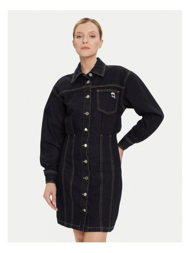 KARL LAGERFELD Дънкова рокля A4W13019 Тъмносин Relaxed Fit