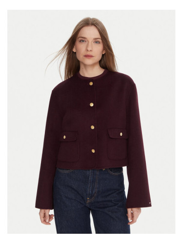Tommy Hilfiger Преходно яке WW0WW47446 Бордо Regular Fit