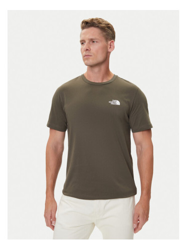 The North Face Тишърт Simple Dome NF0A87NG Кафяв Regular Fit