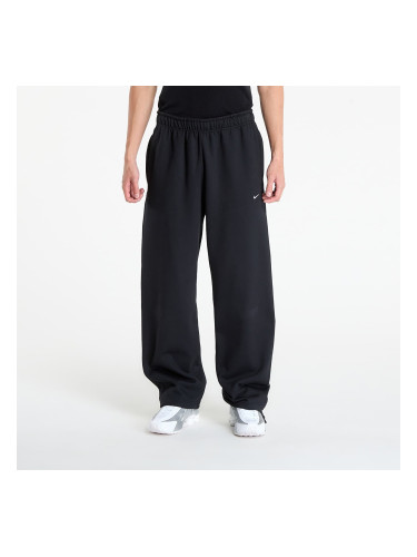 Суитшърт Nike Solo Swoosh Men's Fleece Open-Hem Pants Black/ Black/ White XS
