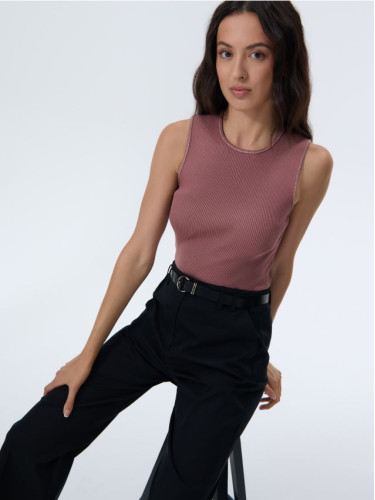 Mohito - Топ с метализирана нишка - розово