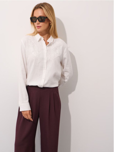 Mohito - Риза с апликация - бяло
