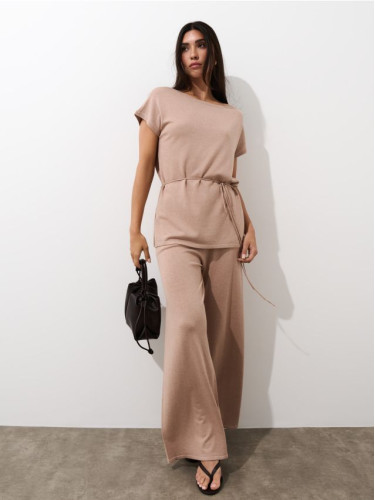 Mohito - Трикотажен панталон - бежово