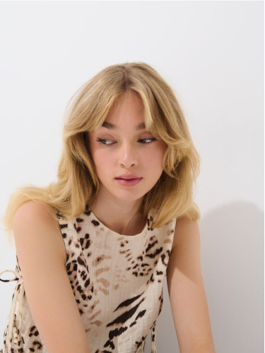 Mohito - Блуза с детайл възел - бежово