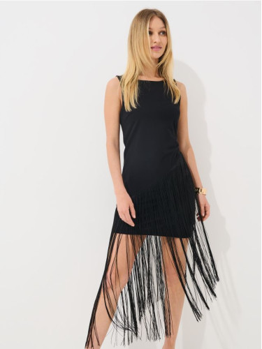 Mohito - Мини рокля с ресни - черен
