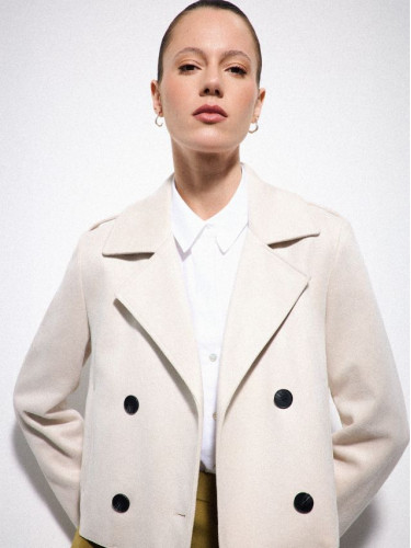 Mohito - Къс тренчкот - кремaво