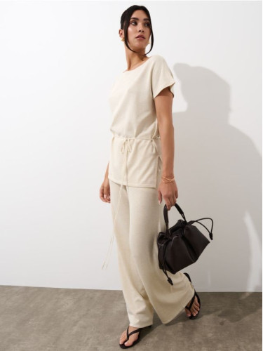 Mohito - Трикотажен панталон - бежово