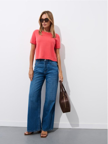 Mohito - Памучен пуловер - корал