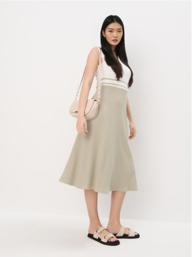 Mohito - Миди рокля с кройка под формата на буквата А - зелено