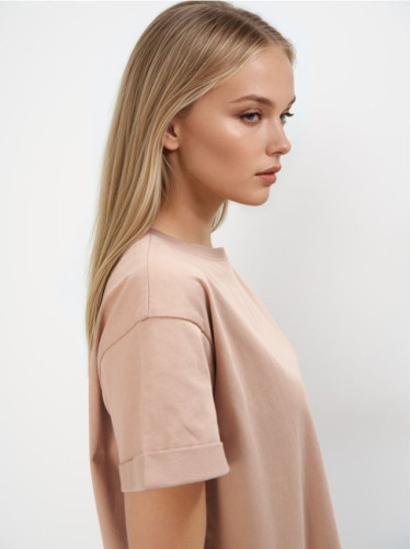 Mohito - Памучна тениска - бежово