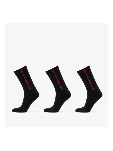 Hugo Boss 3-Pack Qs Rib Tape Md Black 39-42