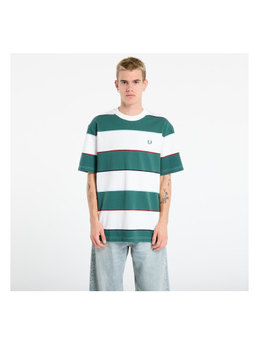 Тениска FRED PERRY Striped Relaxed T-Shirt Snow White L