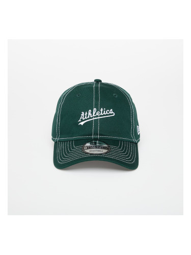 Шапка New Era Oakland Athletics 9TWENTY Contrast Stitch Dark Green/ White Universal
