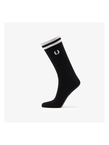 FRED PERRY Tipped Sports Sock Black/ Snow White 6-9